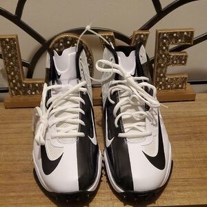 NIKE Vapor Pro‎ 3/4 Destroyer Football Lineman Cleats Mens 10.5 White Black